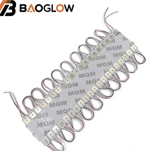 DC12V SMD 2835 1W 160 °   โมดูล LED ความสว่างสูง กันน้ำ IP65 สีขาวอบอุ่น แดง น้ำเงิน เหลือง ชมพู สำหรับป้ายไฟ LED - Product Image 3