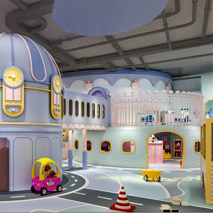 <span class=keywords><strong>Village</strong></span> de jeux de rôle pour enfants en intérieur avec des magasins, équipement de jeu souple d'escalade, ensemble de terrain de jeu sécurisé pour les enfants d'âge préscolaire - Product Image 3