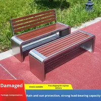 Banc extérieur anti-corrosif moderne durable d'acier inoxydable de patio pour des loisirs de centre commercial de jardin de parc