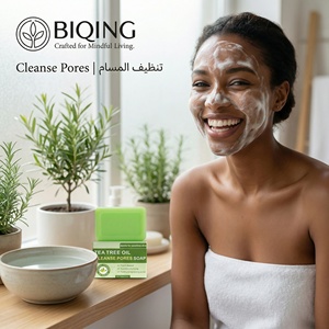 Jabón de Té Verde Artesanal Premium, 45 ℃   Jabón Herbal de Proceso en Frío, Fabricante de Barras de Champú Sólido con Fragancia y Logotipo Personalizados, ODM - Product Image 3