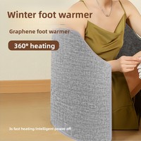 Chauffe-pieds 190W à branchement trois voies, tapis chauffant pour bureau et maison avec contrôle intelligent, chauffe-jambes, chauffage sous table