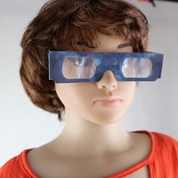 2024 nouveau design personnalisé imprimé papier 3D feu d'artifice lunettes de diffraction