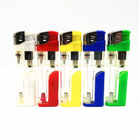 Briquet de cuisine haut de gamme en plastique Baida, briquet OEM, briquet à gaz rechargeable LED, encendedores