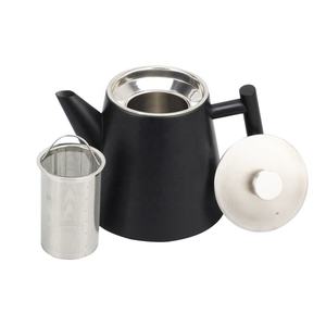 1.0L Capacity, Double Wall Stainless Steel Teapot with Removable <b>Filter</b>, Stainless Steel Tea <b>Kettle</b> - Product Image 4