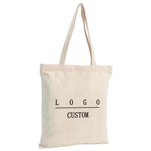 Wholesale Custom logo Large Capacity Cotton Canvas Tote <b>Bag</b> Large Blank Grocery Reusable Shopping <b>Bag</b> Zipper Daily Use - Product Image 1