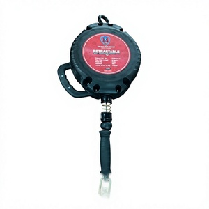 Ligne de vie auto-rétractable en acier avec anneau en D, protection antichute, longueur réglable, boucle à connexion rapide, résistance à la rupture de 500 kg, robuste - Product Image 2
