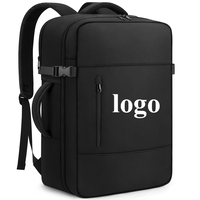 Sac à dos pour ordinateur portable de 18 pouces à grande capacité pour hommes avec logo personnalisé, pour les déplacements professionnels, multifonctionnel, tendance, sac de voyage de loisirs