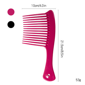 Peigne démêlant pour cheveux mouillés, outils de soin pour cheveux épais et bouclés - Conception à dents larges écologique, vente en gros - Product Image 3