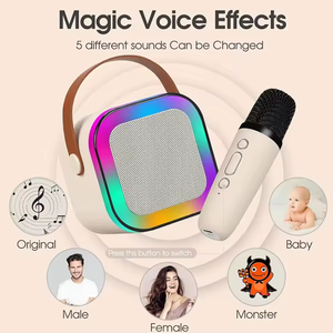 Portatile K12 Mini altoparlante integrato Audio di fascia alta piccolo <span class=keywords><strong>Home</strong></span> Ktv <span class=keywords><strong>Karaoke</strong></span> che canta altoparlante all'aperto con microfoni - Product Image 3