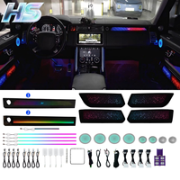 Éclairage d'ambiance pour l'intérieur de la voiture, écran 64 couleurs, commande par application, kit de garnitures en carbone pour Land Rover Range Rover 2018-2022 LHD RHD