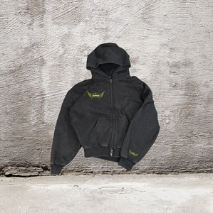 Sweat-shirts à capuche personnalisés avec fermeture éclair, logo brodé, coton lourd, sweat-shirt pour homme de haute qualité, survêtement en molleton surdimensionné, impression - Product Image 5