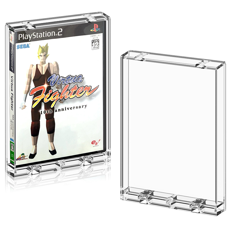 Clear PS Collection Game Card Cart Cartridge Protective Storage Display Case Box Shell for Playstation 2 <strong>PS2</strong> <strong>XBOX</strong> WII DVD