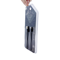 Emballage blister à clapet transparent en PVC PET de forme personnalisée emballage double blister pour câble de données dur