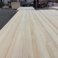 Tablero de pino de Chile Borde de pino radiata tablero pegado tablero de junta de dedo madera de caucho para la venta