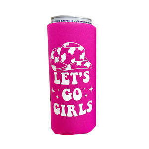 Let's Go Girl - Fundas Refrigerantes para Bebidas con Diseño de Bola de Discoteca y Vaquera, para Despedidas de Soltera, Bodas y Eventos, para Mantener las Bebidas Frías, de Neopreno - Product Image 2