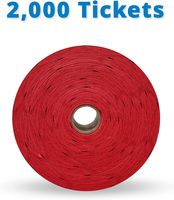 Tickets de tombola numérotés consécutivement, double rouleau de 2000 tickets pour les événements