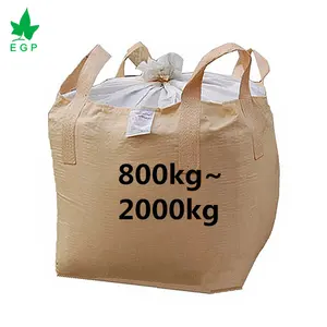 Egp Fabrieksleverancier Fibc Big Jumbo Bags 1000Kg 1100Kg 1200Kg Pp Bulkzakken Voor 1 Ton 2 Ton Industriële Tas