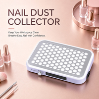 Aspirador de Polvo para Uñas Profesional para Salón de Belleza, Colector de Polvo Premium, Rotación Estable de Bajo Ruido, Filtro Duradero con Tolerancia del 20%