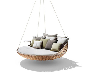 Ensemble de meubles de jardin de style resort moderne, chaise longue <span class=keywords><strong>en</strong></span> <span class=keywords><strong>rotin</strong></span> de bambou durable, extérieur - Product Image 6