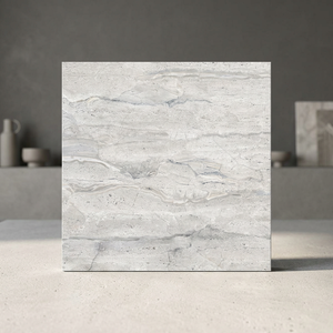 Diano Griss 600x600mm Polished Porcelain Tiles Grey Marble Effect Luxury Interior <b>Flooring</b> Design - Product Image 1