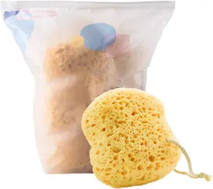 Premium Bath Sponge Foam Loofah Sponge Body Sponges for Shower Large Size Natural Colors for Bath