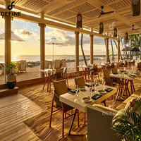 Ensembles complets de meubles de restaurant de luxe, mobilier de salle à manger commerciale moderne, ensemble de meubles de restaurant d'hôtel, tables et chaises pour hôtels