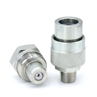 Raccord à vis en acier à haute teneur en carbone conforme à la norme ISO14540, NPT 1/4 3/8, coupleur rapide pour système hydraulique
