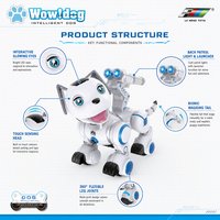 Robot chien patrouilleur intelligent K10 en gros, jouet électronique interactif pour enfants, cadeau pour jeunes enfants