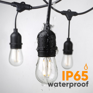 Bombilla Edison inteligente Ip65 decorativa para Patio, cristal, jardín, porche, postes de Navidad, impermeable, S14, luces Led solares para exteriores - Product Image 2