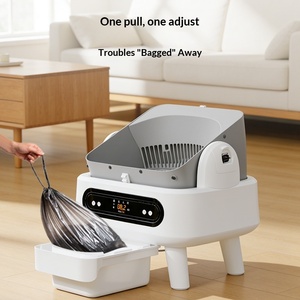 Nouvelle Arrivée Bac à <span class=keywords><strong>Litière</strong></span> Intelligent Entièrement Automatique pour Chat, Grande Capacité, Anti-éclaboussures, Nettoyage Électrique, Style Ouvert, Toilette pour Chat Facile à Nettoyer - Product Image 3