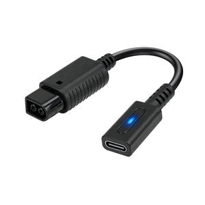 Câble adaptateur d'alimentation USB-C PD filaire pour <span class=keywords><strong>Gamecube</strong></span> (NGC) avec puce intelligente intégrée, compatible avec les chargeurs Type-C, en PVC - Product Image 1