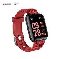Montre connectée L214, moniteur de fréquence cardiaque, bracelet, tensiomètre, sport, fitness, A6 Id116 116 Plus Smartwatch