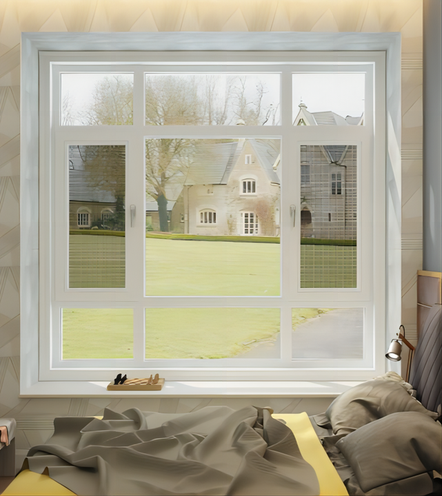 Good Price Upvc Combination Windows Optional Automatic Double Glazing