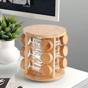 Étagère à épices multifonctionnelle <span class=keywords><strong>en</strong></span> <span class=keywords><strong>bambou</strong></span> écologique 2026, non pliable, type sur pied, pour le rangement des épices dans la <span class=keywords><strong>cuisine</strong></span>, <span class=keywords><strong>armoire</strong></span> <span class=keywords><strong>de</strong></span> <span class=keywords><strong>cuisine</strong></span> - Product Image 2