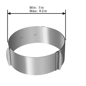 Moule à pâtisserie réglable en acier inoxydable, <span class=keywords><strong>cercle</strong></span> à gâteau rond pour mousse - Product Image 4
