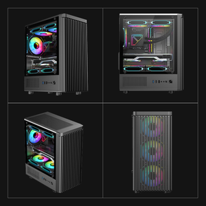 علبة كمبيوتر مدمجة من نوع Micro ATX ITX مع مبرد سائل لوحدة المعالجة المركزية بطول 160 مم ووحدة معالجة الرسومات بطول 280 مم و3 مراوح أمامية - Product Image 4