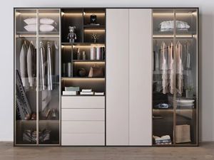 Armoire portable écologique sur mesure pour chambre à coucher, armoire moderne en bois, armoires de chambre à coucher, fabricant Balom - Product Image 3