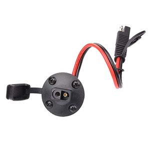 Cabo Conector SAE de 12V-24V à Prova de Intempéries com Porta Lateral SAE para Conector SAE de 2 Pinos com Tampa, Chicote de Fios para Conector de Montagem em Painel SAE - Product Image 2