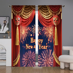 ผ้าม่านพิมพ์ลายดิจิทัลความละเอียดสูงแบบ 2 มิติ ดีไซน์ลายคลาสสิก เหมาะสำหรับห้องนอนและห้องนั่งเล่น - Product Image 3