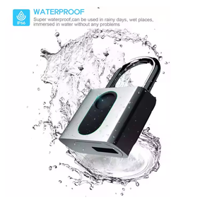Mini cadenas intelligent sans clé, cadenas à empreintes digitales, <span class=keywords><strong>portable</strong></span>, en alliage d'aluminium, IP66, résistant à la pluie, cadenas suspendu - Product Image 3