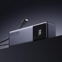 Mi Power Bank dengan Kabel 10000mAh 165W Pengisian Cepat USB Baterai Li-Polymer Layar Digital Mini Mobile Power Bank