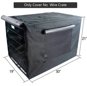 Hundekäfig-Abdeckung Haustier-Zwinger-Abdeckung Hundekäfig mit Doppeltür Langlebiges Oxford-Gewebe - Product Image 2