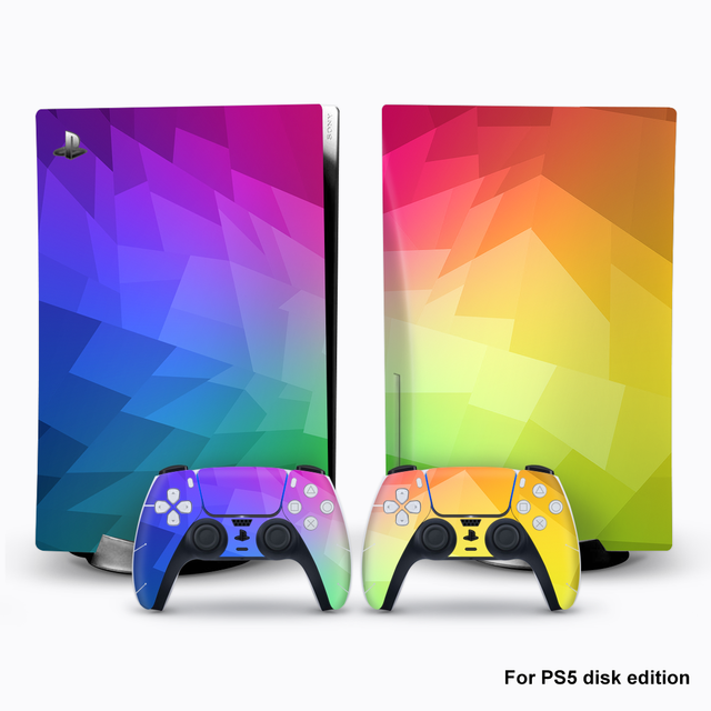 Customized PVC Stickers Decals Protective Films for PS5 Console Disc-Drive and Digital Editions