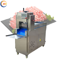 Trancheuse industrielle automatique entièrement électrique de viande de volaille congelée découpeuse de fromage de porc