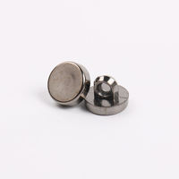 Bouton en plastique ABS de forme ronde, couleur dorée, de haute qualité, écologique, taille personnalisée