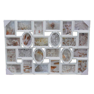 86*53cm Collage Cadres <span class=keywords><strong>Photo</strong></span> Décoration Murale pour la Maison Avec 24 Ouvertures Matière Plastique Photos de Famille - Product Image 2