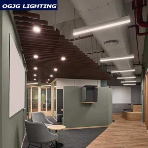 Alto lumen 72W SMD2835 4ft 1200mm 60W LED Batten Lights accesorios de iluminación de techo de oficina comercial