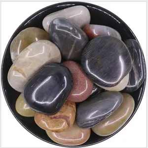 cobble &Pebbles for garden cheap/river stone pebbles landscape stone garden pebbles