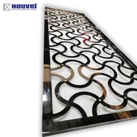 Paravent Mashrabiya Design moderne découpé au laser Écrans métalliques Décoration intérieure Bougie Fenêtre Cloison Clôture et diviseur mural 3D