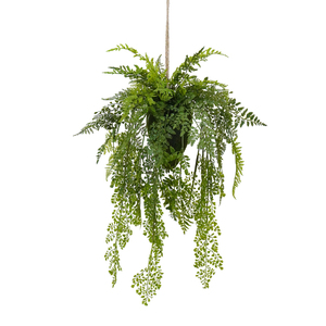 Piante d'erba pendenti artificiali di verde realistico di Oh arti per la decorazione del soffitto